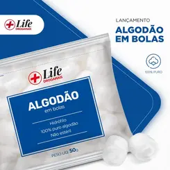 LIFE DROGAMAIS ALGODAO BOLA BRANCO 50 G