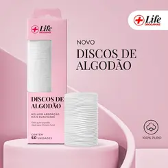 LIFE DROGAMAIS ALGODAO DISCO C/50 UN