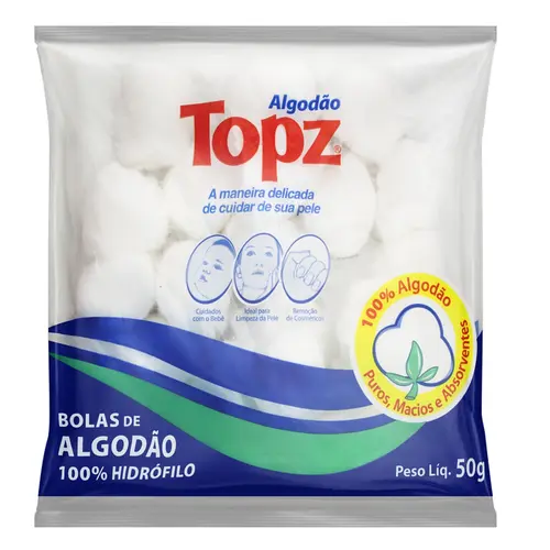 ALGODAO TOPZ BOLAS 50 G