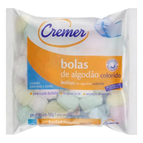 ALGODAO CREMER BOLAS C/50 GR C