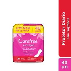 PROTETOR CAREFREE PROTECAO 40UN COM FRAGANCIA