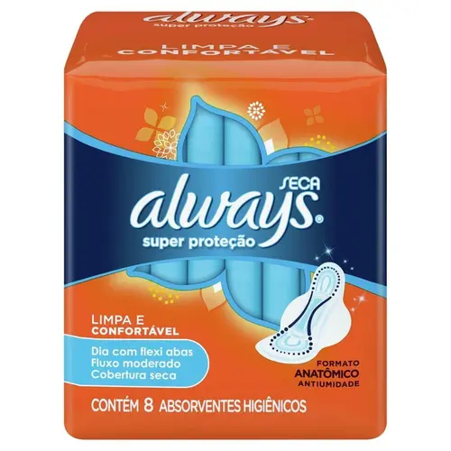 ABS ALWAYS SUPER PROTECAO SECA COM ABAS 8UN