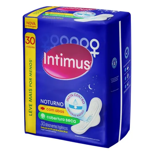 ABS INTIMUS NOTURNO C/ ABAS SECA 30 UN