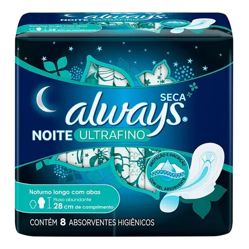 ABS ALWAYS NOTURNO ULTRAFINO SEC 8 UN
