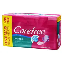 PROTETOR DIARIO CAREFREE TODODIA LV+PG- 80UN SEM FRAGANCIA