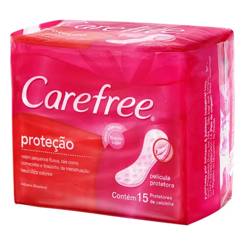 PROTETOR CAREFREE PROTECAO COM FRAGANCIA SEM ABAS 15UN