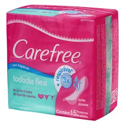 PROTETOR CAREFREE TODODIA FLEXI 15UN SEM FRAGANCIA