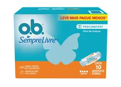 ABSORVENTE INTERNO OB PROCOMFORT SUPER LV+PG- 10UN