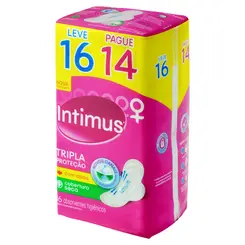 ABSORVENTE INTIMUS TODA PROTEGIDA SECA COM ABAS 16UN