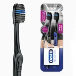 ESC DENTAL ORAL B INDICATOR BLACK SENSITIVE 2UN EXTRA SUAVE