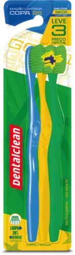 ESCOVA DENTAL SELECAO DENTALCLEAN MACIA 3UN