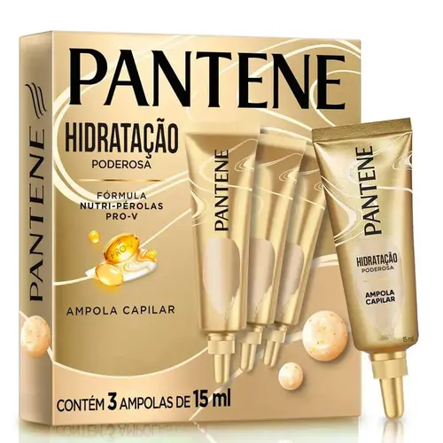 AMPOLA PANTENE 15 ML C/3  HIDRATACAO PODEROSA