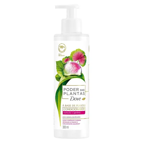 COND DOVE PLANTAS 300 ML GERANIO