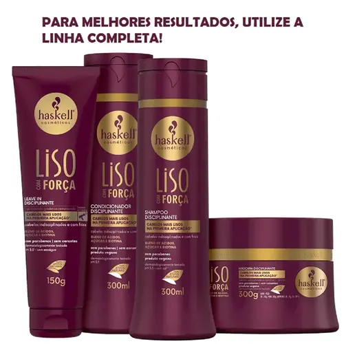 HASKELL CONDICIONADOR LISO COM FORCA 300ML
