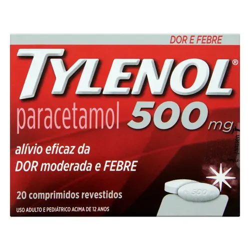 TYLENOL 500 MG CX 20 COMP