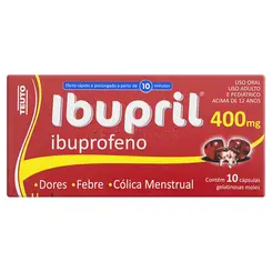 IBUPRIL 400 MG CX 10 CAP GEL****