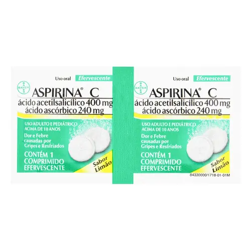 ASPIRINA C LIMAO ENV EF C/2*