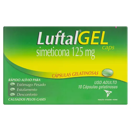 LUFTAL GEL CAPS 125 MG C/ 10 CAPSULAS MOLES