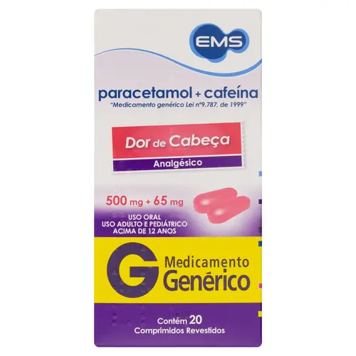 PARACETAMOL+CAFE 500+65 MG*