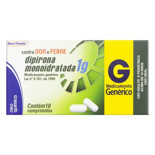 DIPIRONA SODICA 1 G C/ 10 COMP