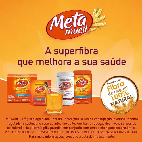 METAMUCIL LARANJA 10 SACHES*