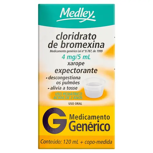 BROMEXINA CLOR 4MG/5 ML 120PED
