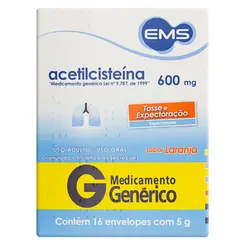 ACETILCISTEINA 600 MG C/16 ENV
