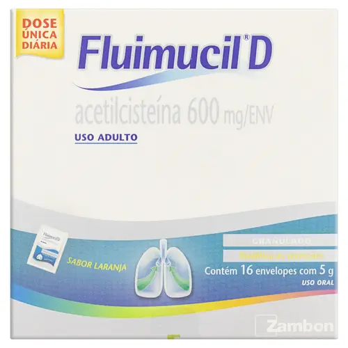 FLUIMUCIL D 600 MG C/16 ENV****