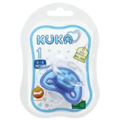 CHUPETA KUKA SILICONE SOFT AZUL ORTO TAM 1 COD 2701