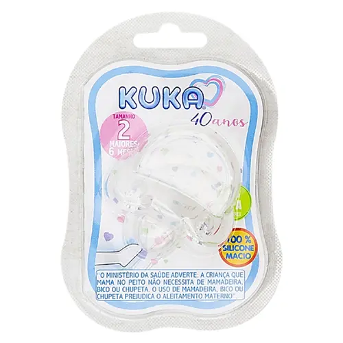 KUKA CHUPETA SILICONE SOFT NATURAL TAM 2 COD 2705