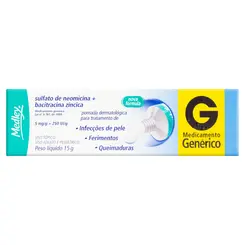 SULFATO DE NEOMICINA+BACITRACINA 15 MG MEDLEY