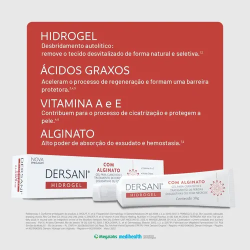 DERSANI HIDROGEL COM ALGINATO 30 G