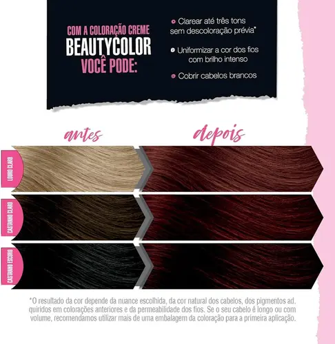 TINTURA BEAUTYCOLOR KIT 5.5 CASTANHO ACAJU