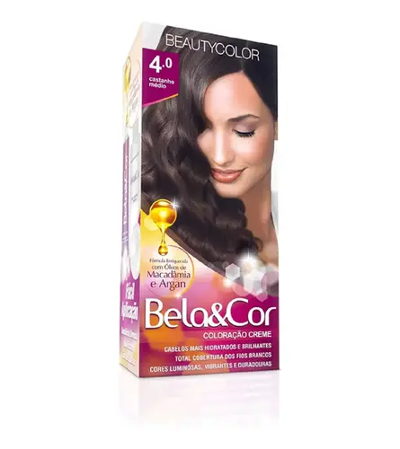 TINTURA BELA&COR 4.0 CASTANHO MEDIO