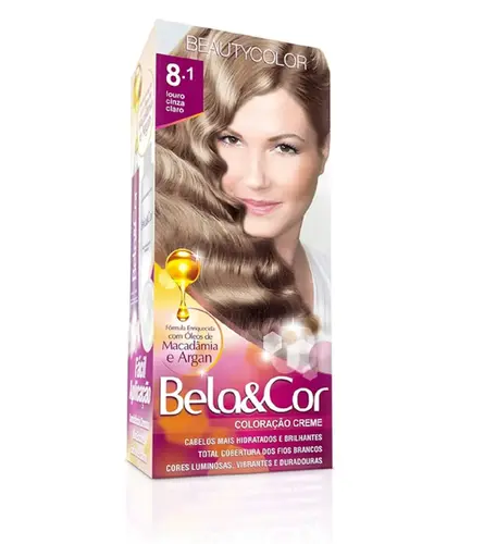 TINTURA BELA&COR  8.1 LOURO CINZA CLARO