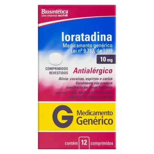 LORATADINA 10MG CX 12 COMP****