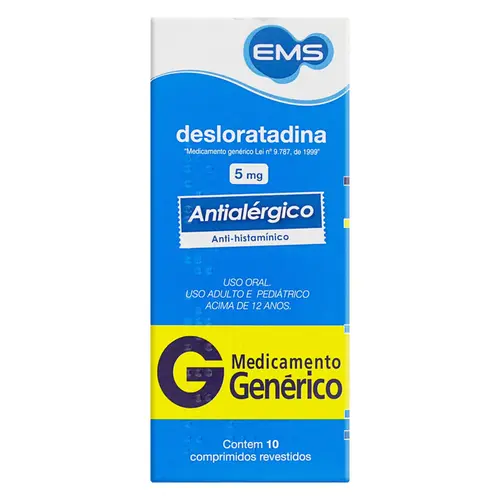 DESLORATADINA 5 MG CX 10 COMP
