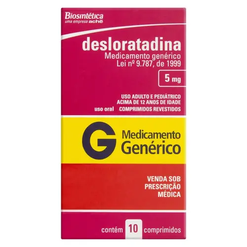 DESLORATADINA 5MG CX 10 COMP*