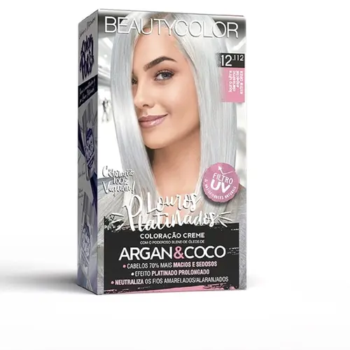 TINTURA BEAUTYCOLOR KIT 12.112 LOURO ULTRA CLARSSIMO ESPECIAL EXTRA CINZA