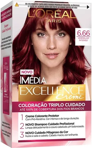 TINTURA IMEDIA 6.66 VERMELHO INTENSO