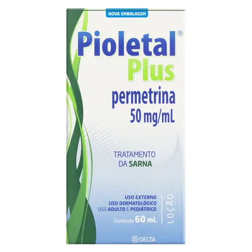 PIOLETAL PLUS 50 MG LOCAO 5%  FR 60 ML