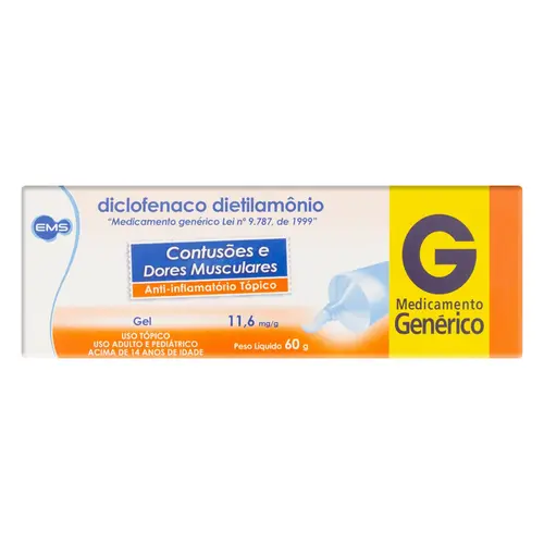 DICLOFENACO DE DIETILAMONIO 11,6MG/G GEL 60G