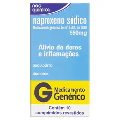 NAPROXENO SODICO 550 MG CX 10