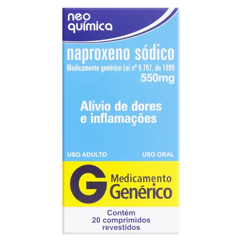 NAPROXENO SODICO 550 MG CX 20