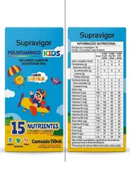 SUPRAVIGOR POLIVITAMINICO KIDS 150ML C/ CP - CATARINEN