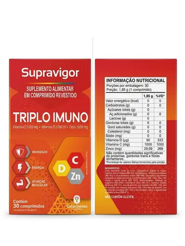 SUPRAVIGOR TRIPLO IMUNO 30 CAT