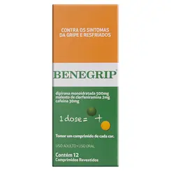 BENEGRIP 500 MG C/ 12 COMP