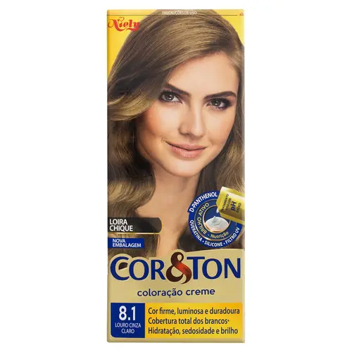 TINTURA COR&TON 8.1 LOURO CINZA CLARO