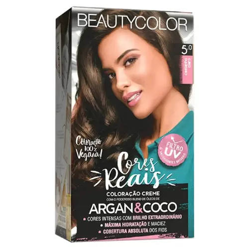 TINTURA BEAUTYCOLOR KIT 5.0 CASTANHO CLARO