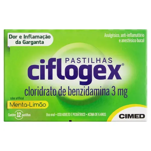 CIFLOGEX MENTA LIMAO 3 MG 12 P